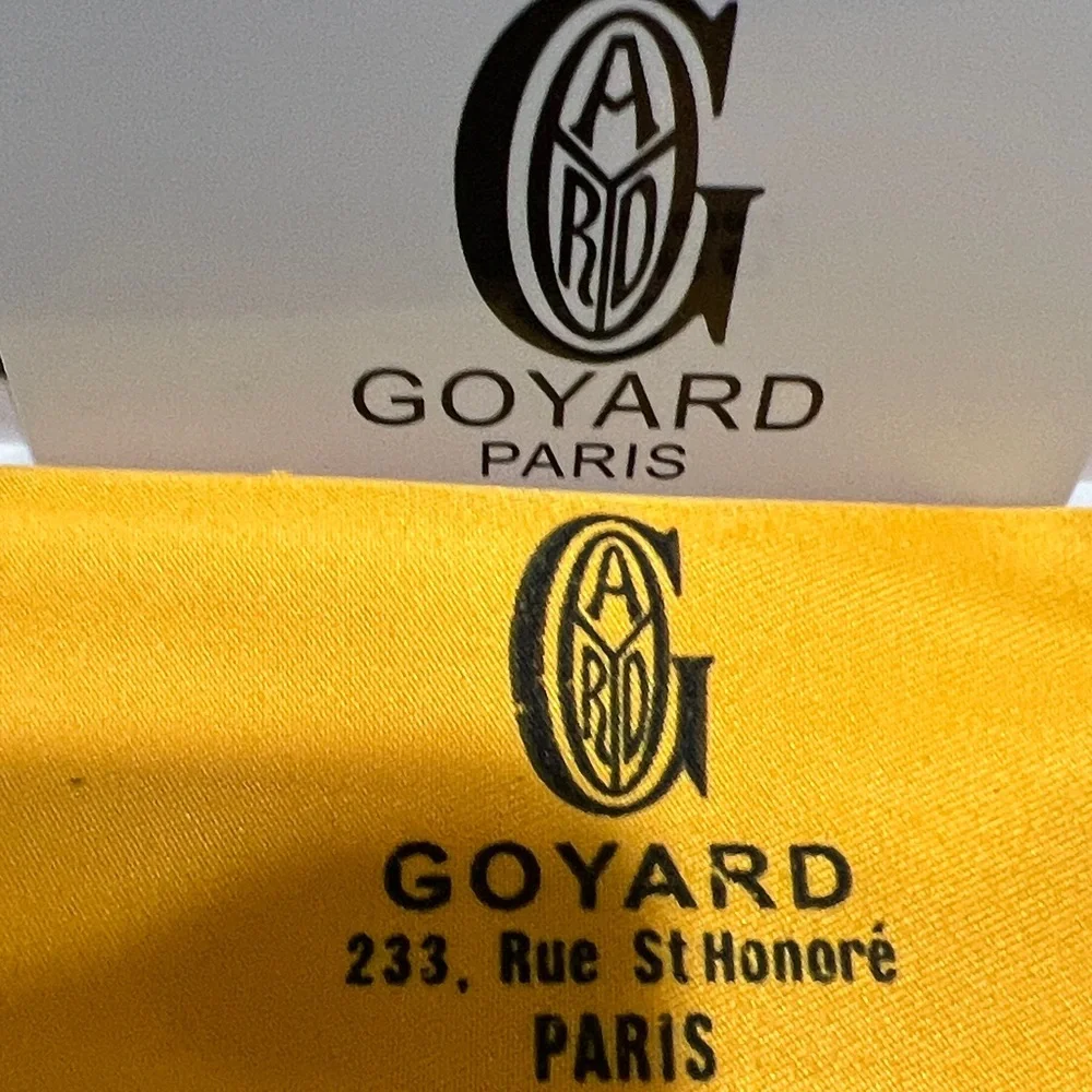 BRAND NEW Auth. Goyard White and Gray Card Holder